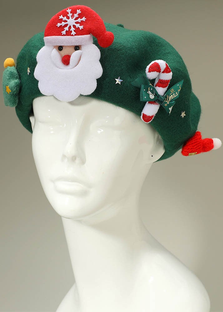 Christmas Beret Hat