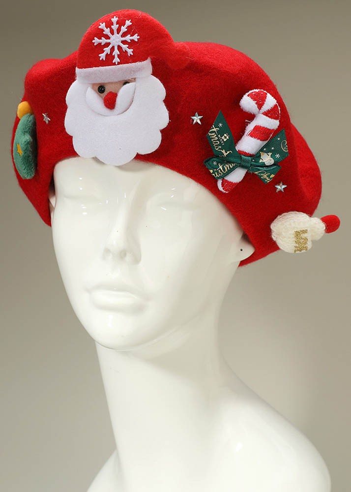 Christmas Beret Hat
