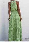 Green Polka Dot Maxi